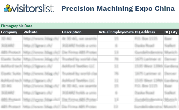 Precision Machining Expo China 2024 Sample