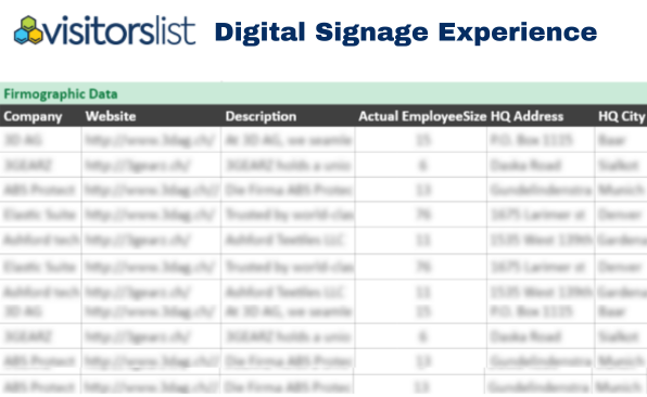 Digital Signage Experience